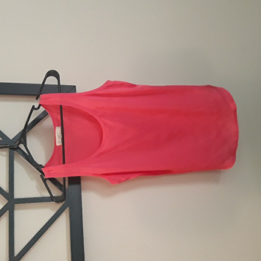 Ann Taylor Loft Pink Silk front Tank